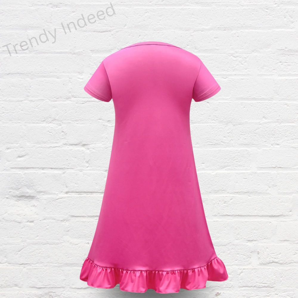 Kids character themed dress cute colorful girls fashion