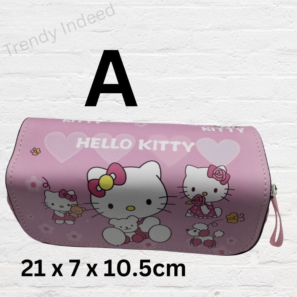 Kids cartoon style pencil case large capacity school stationery