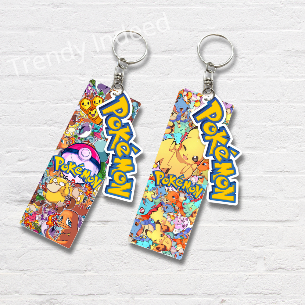 Cute anime style keychain durable PVC accessory
