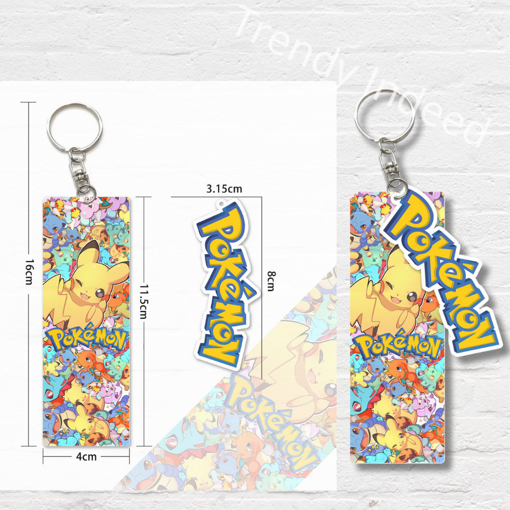 Cartoon themed PVC keychain collectible anime charm