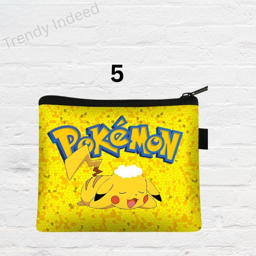 Cute kids wallet monster themed coin pouch set