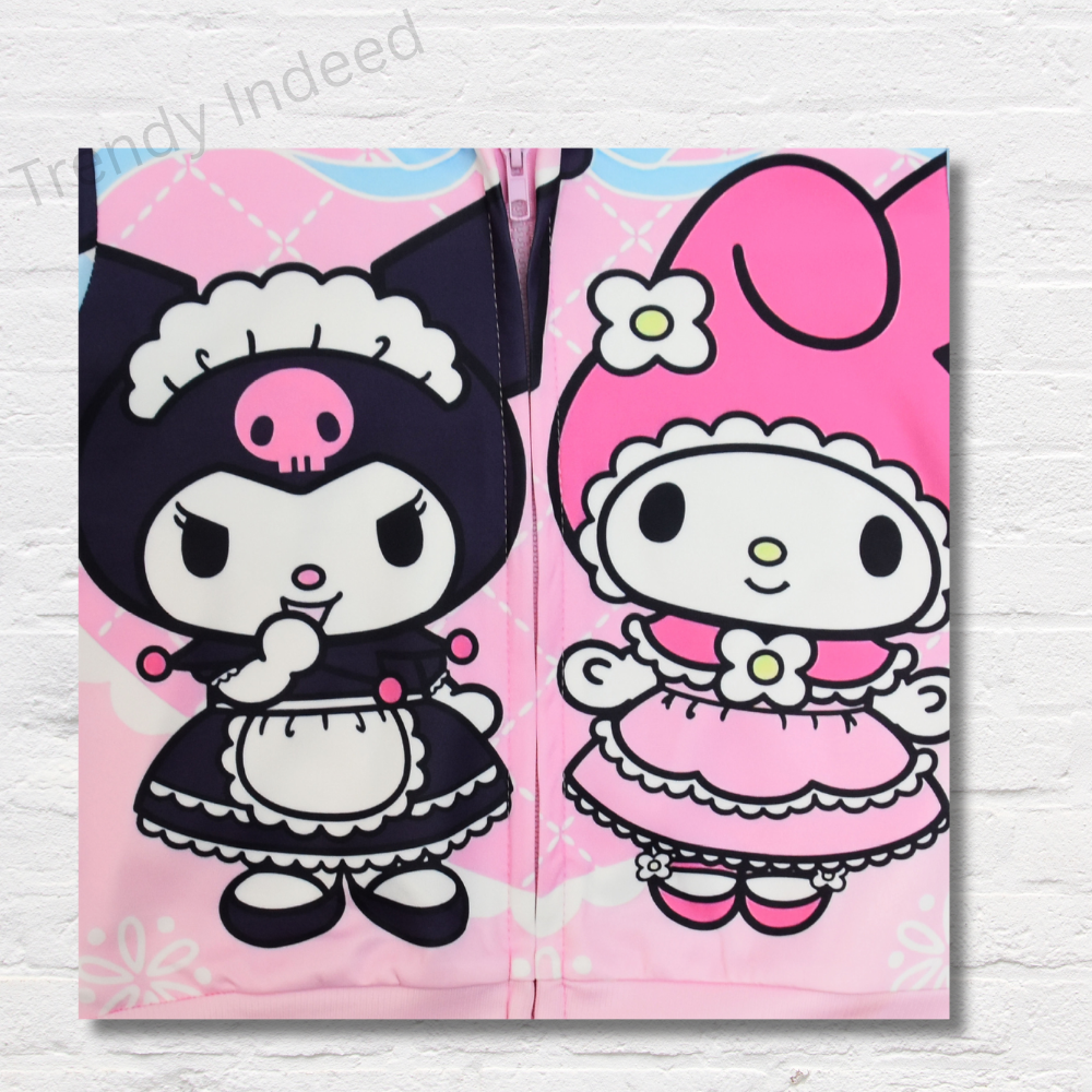 Girls cute hoodie jacket with side pockets casual wear