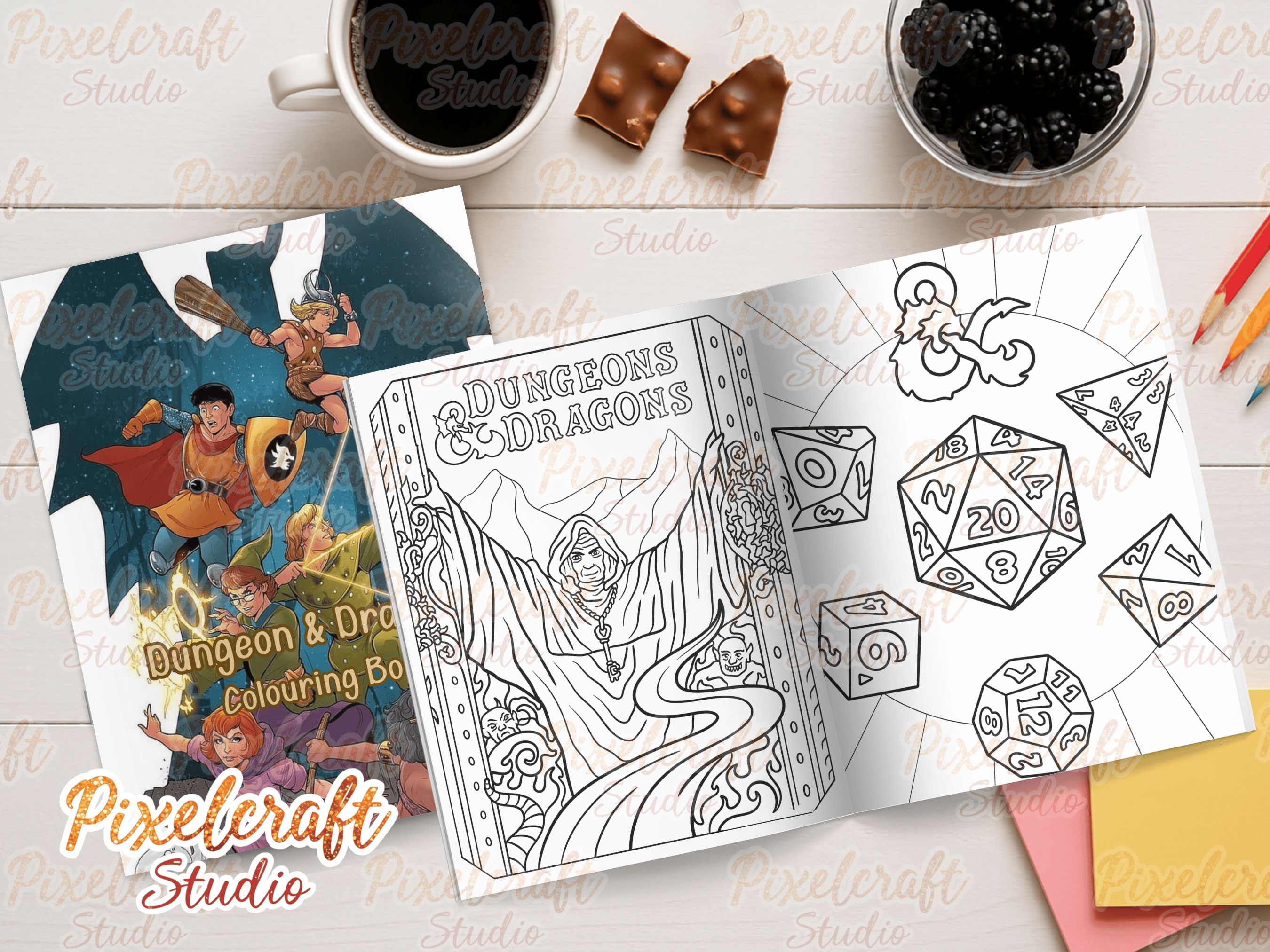 Dungeons & Dragons Colouring book - Payhip