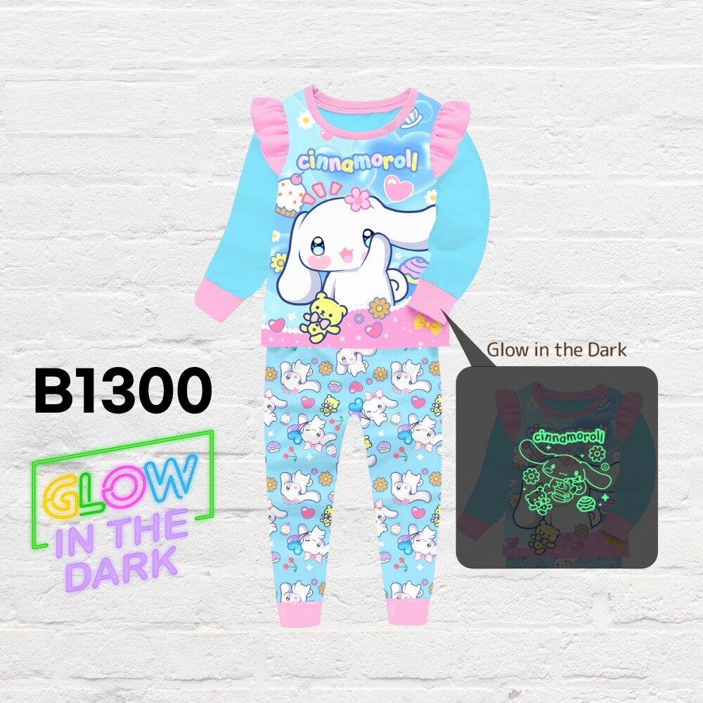 Kids cartoon themed pajamas breathable cotton sleepwear