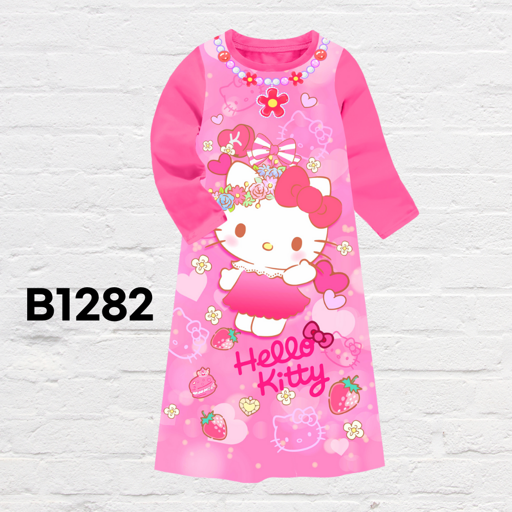 Kids cute character style long sleeve pajamas set