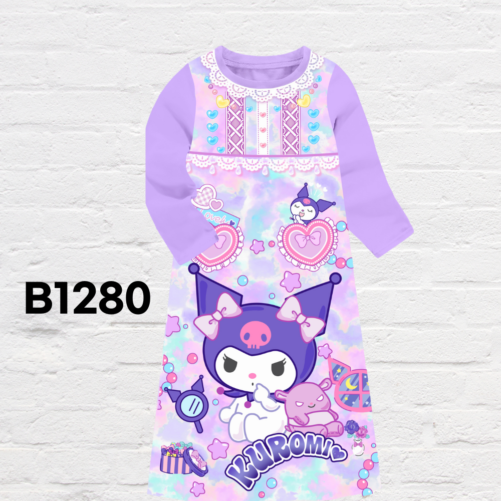 Children cartoon themed long pajamas comfortable nightwear