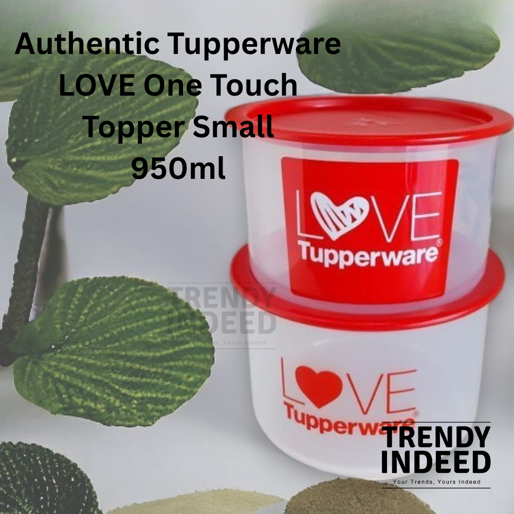 Tupperware food storage container one touch topper lid