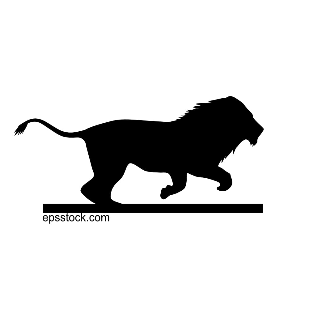 running lion symbol
