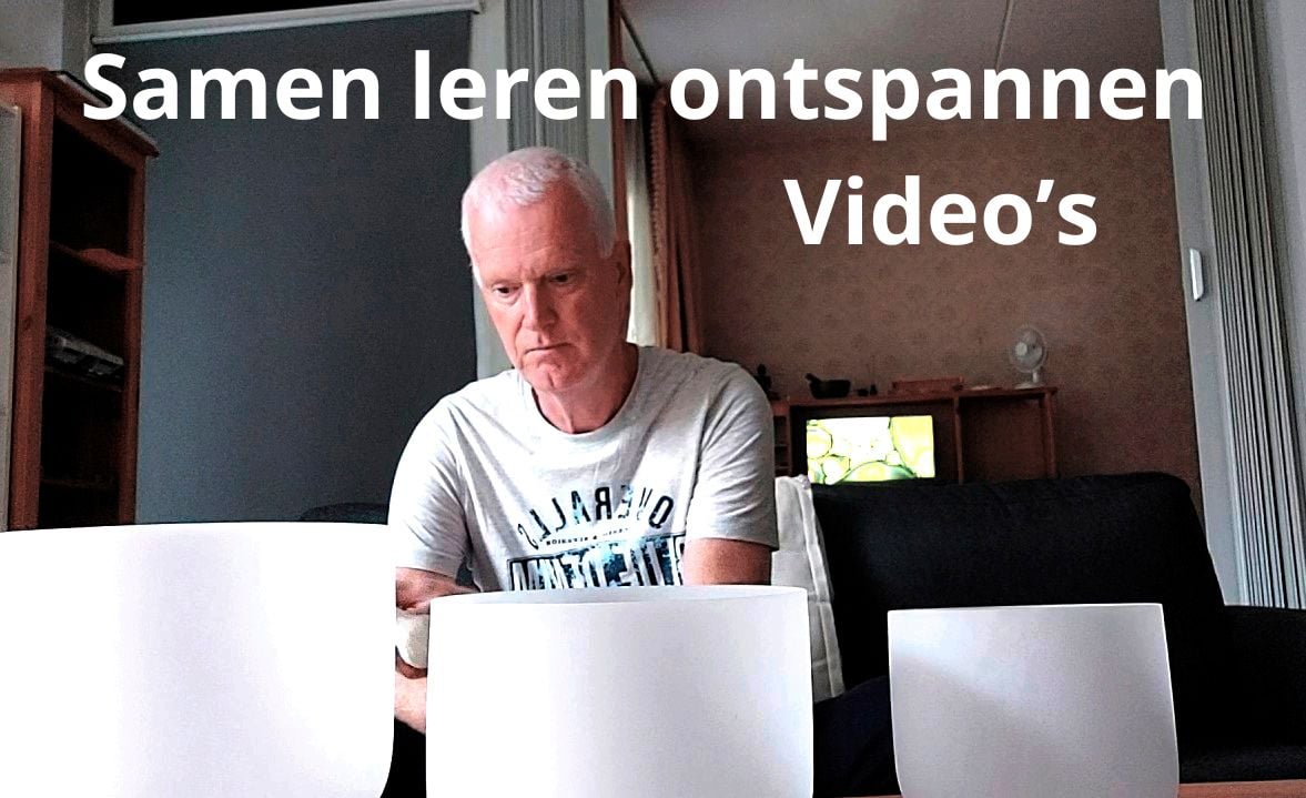 Kristallen klankschalen voor meditatie en ontspanningsoefeningen
