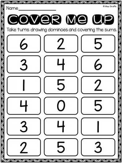 Cover Me Up (+ Extension Pack!) Domino Math Centers