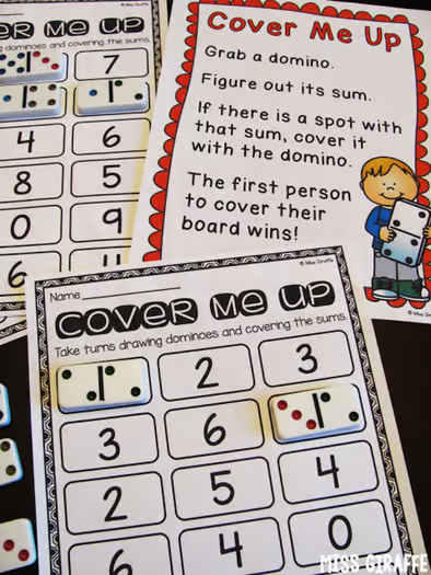 Cover Me Up (+ Extension Pack!) Domino Math Centers
