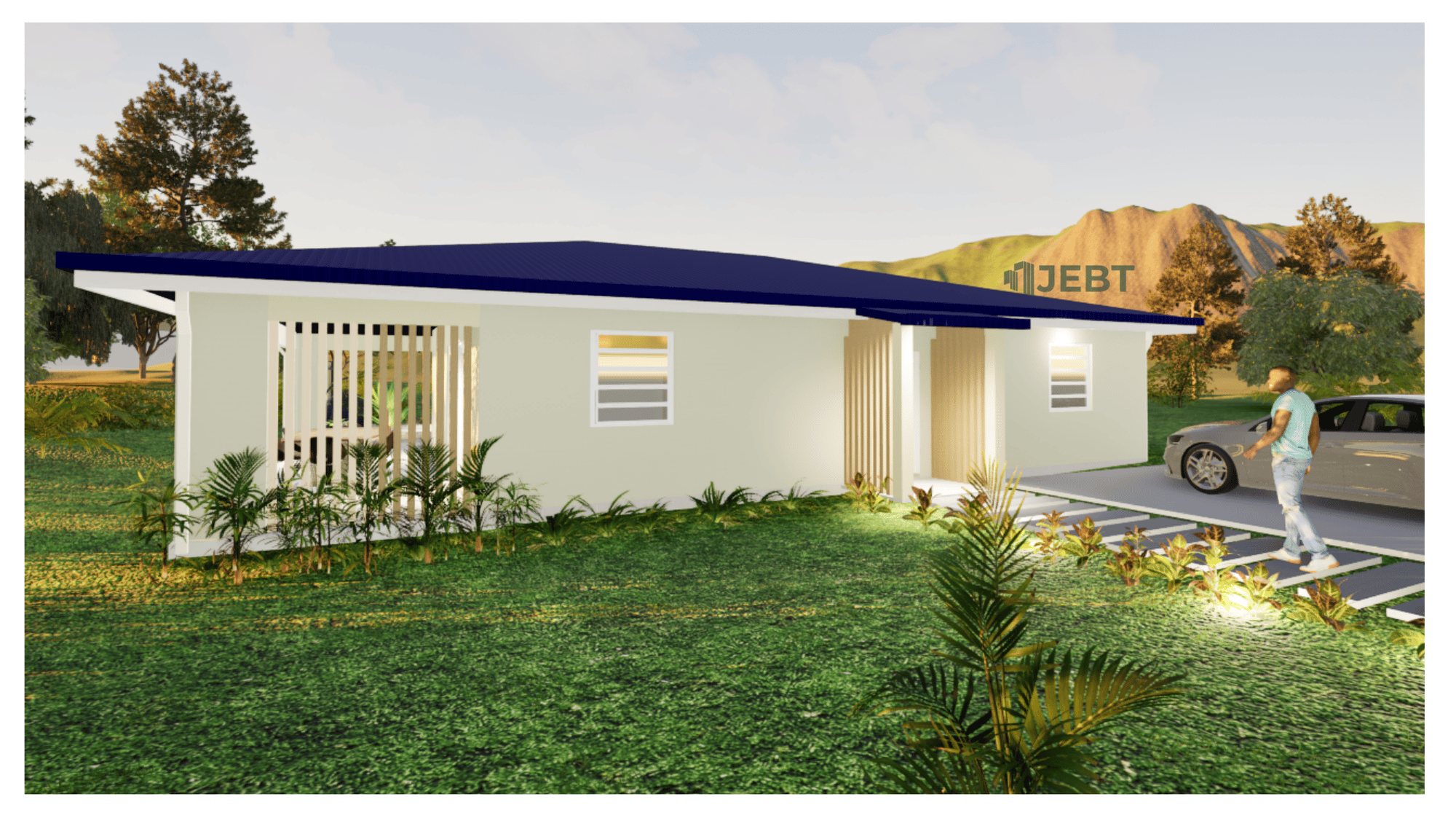 Novaz Vue en plan RDC - Villa NOVAZ F3 - Payhip