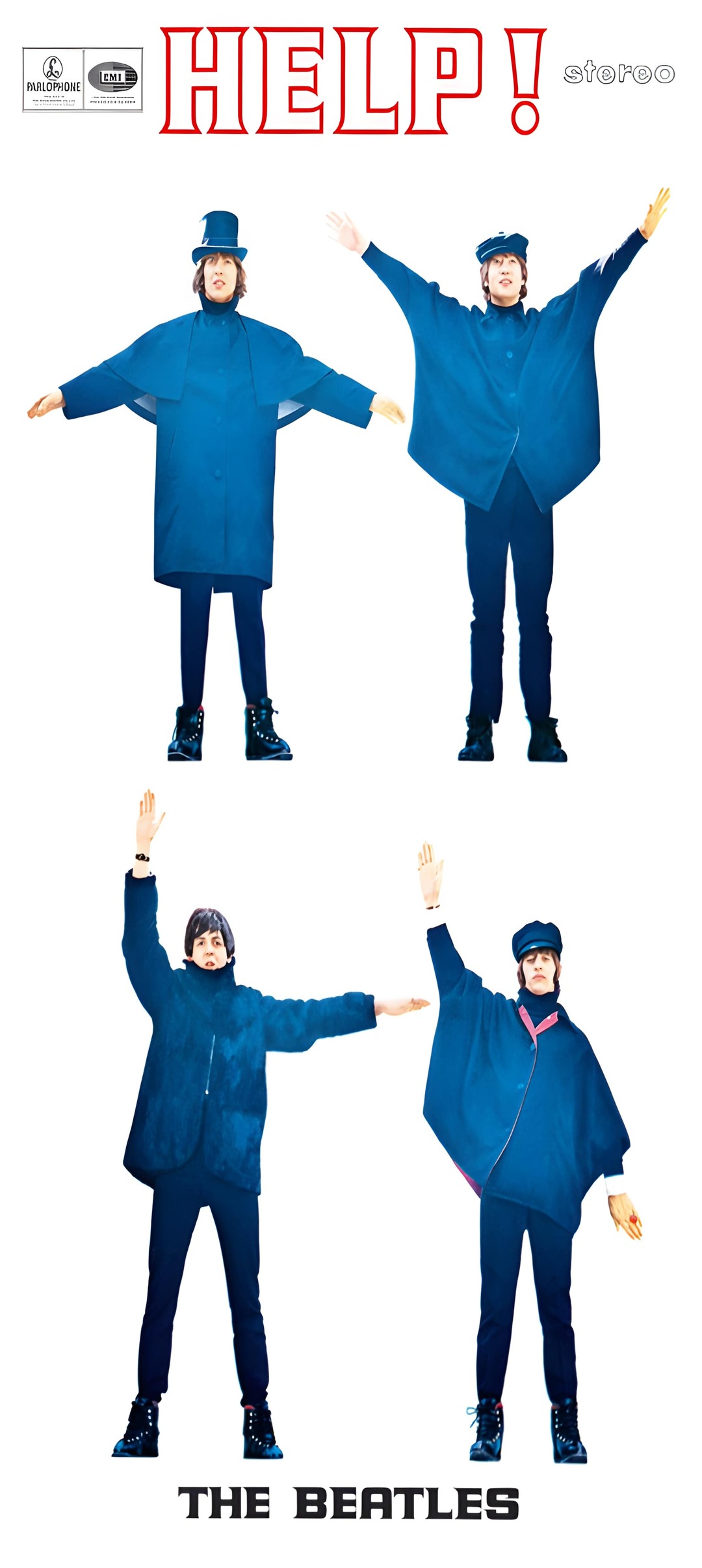 Beatles Help! High-Resolution mobile phone wallpaper