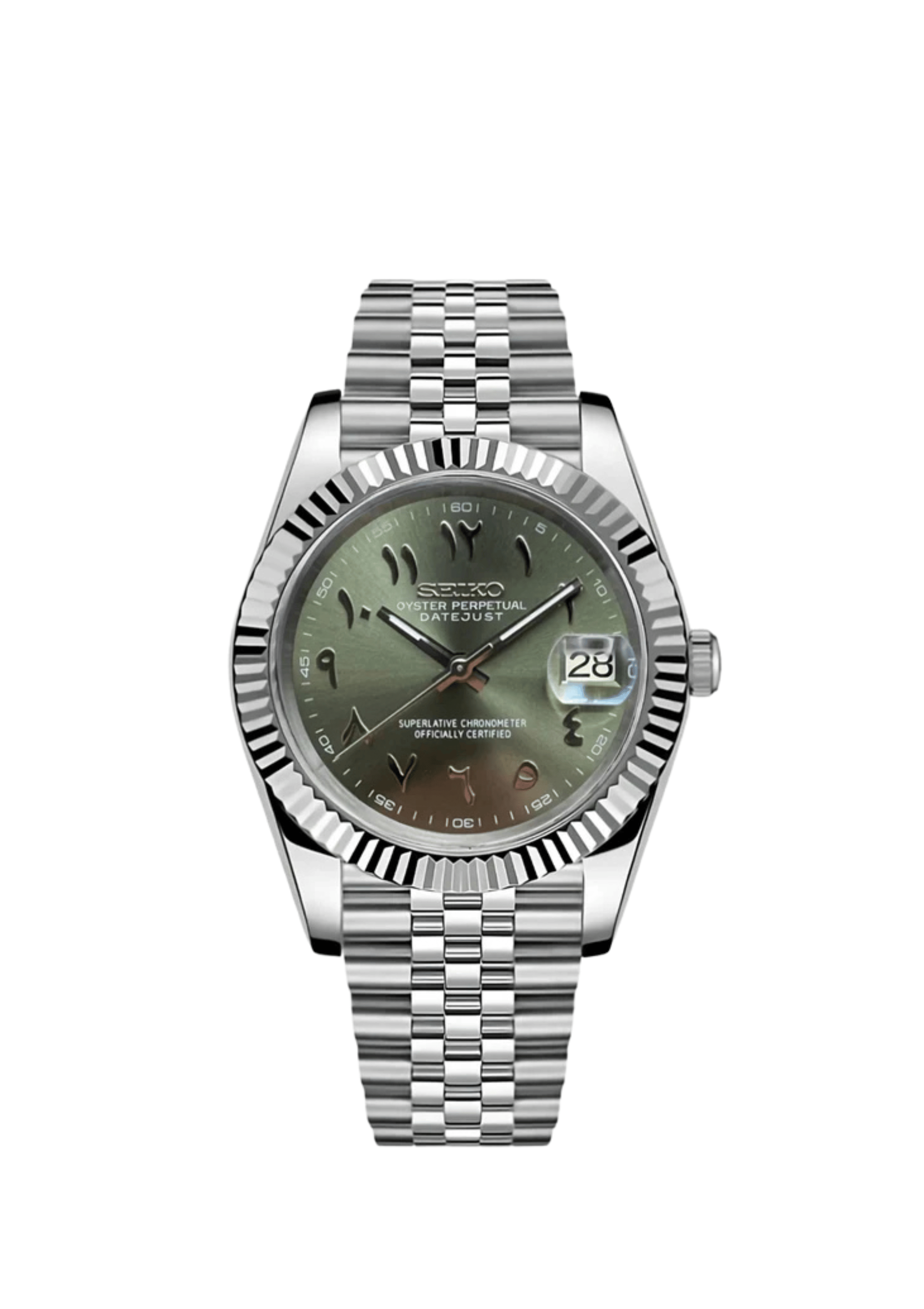 Seiko arabic dial olive - Payhip