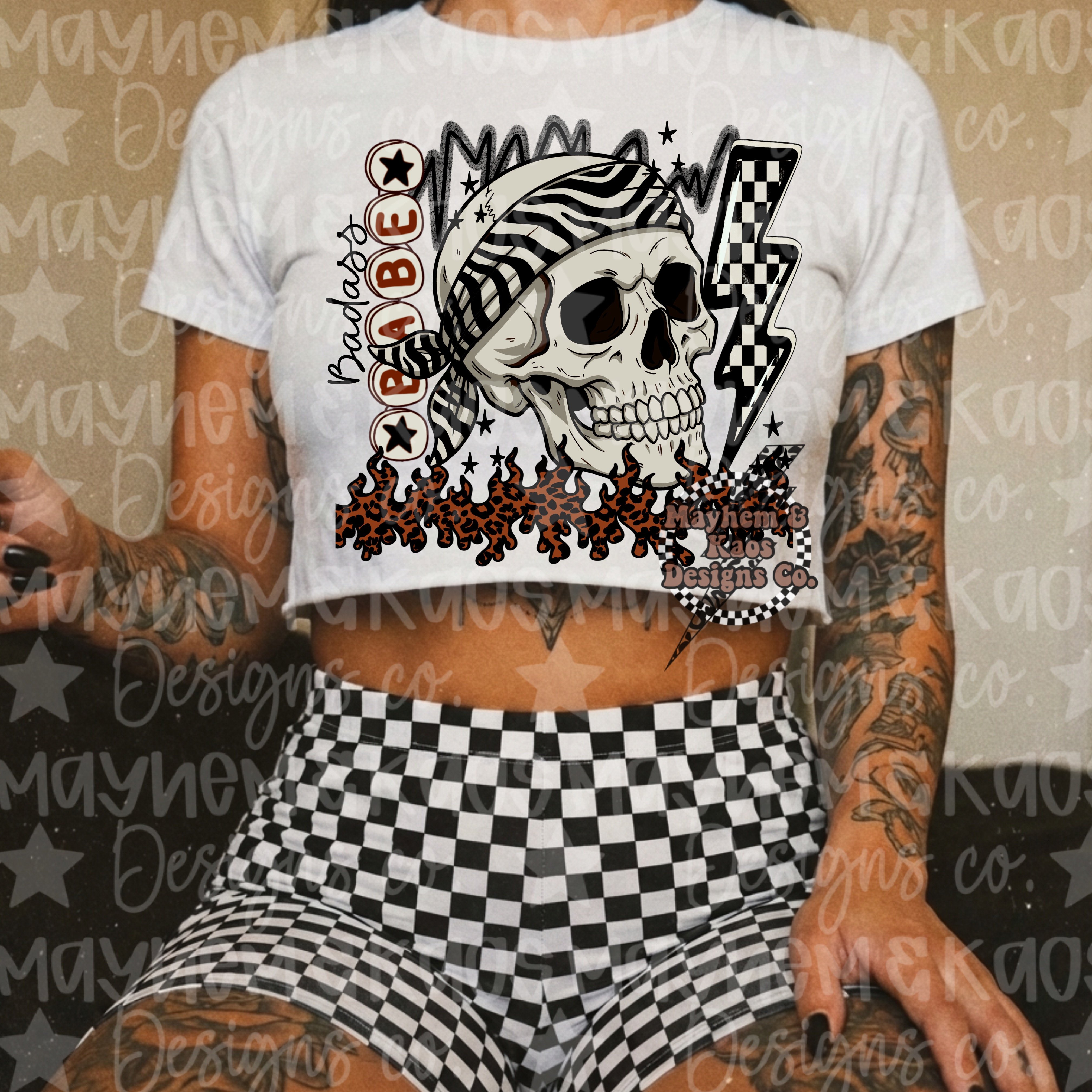 Badass babe skull - Payhip