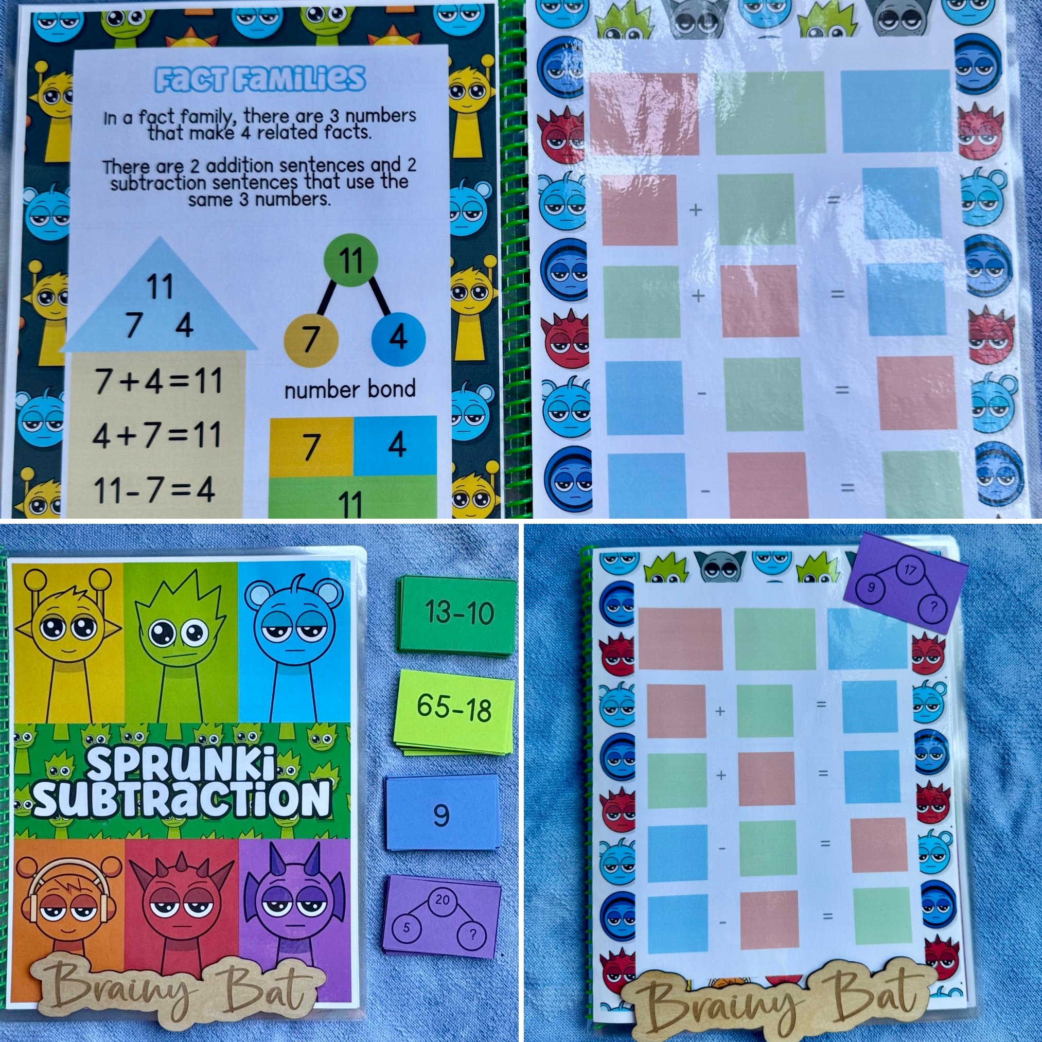 Sprunki Math Activity Page Sprunki Subtraction - Payhip