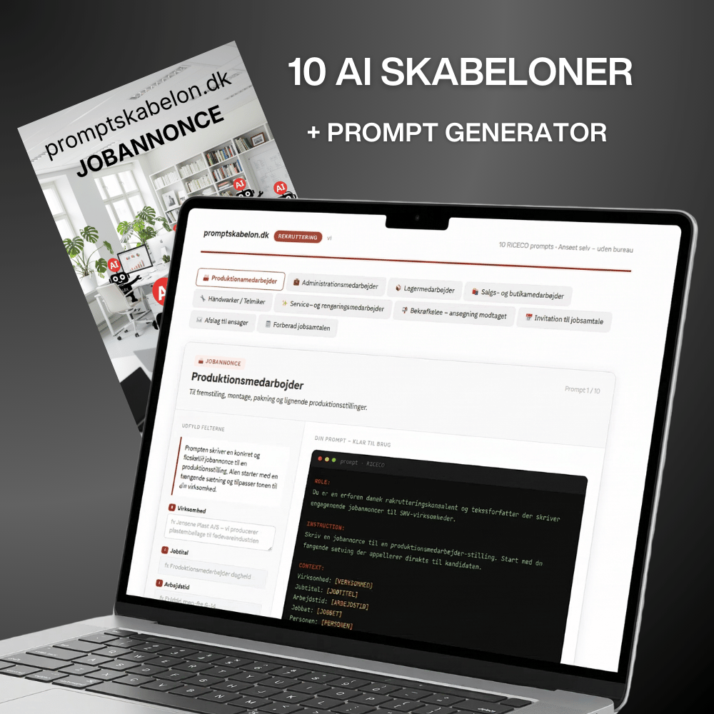 promptskabelon.dk - rekrutteringsprompt