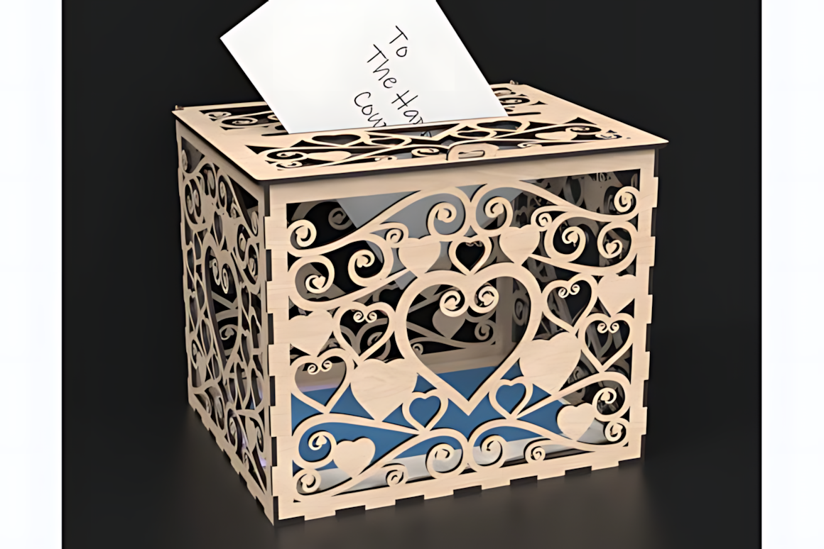 Laser Cut Wedding Card Box Svg Files