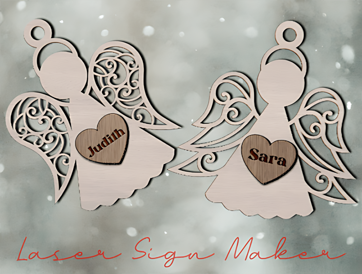 Angel Memorial Ornament Svg