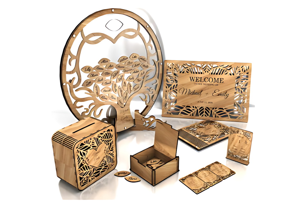 BIG WEDDING Laser Cut Set