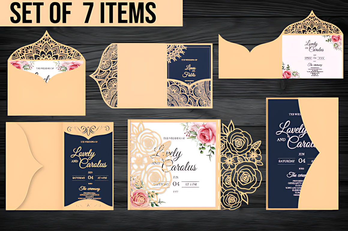 Invitation Card Laser Cut Bundle