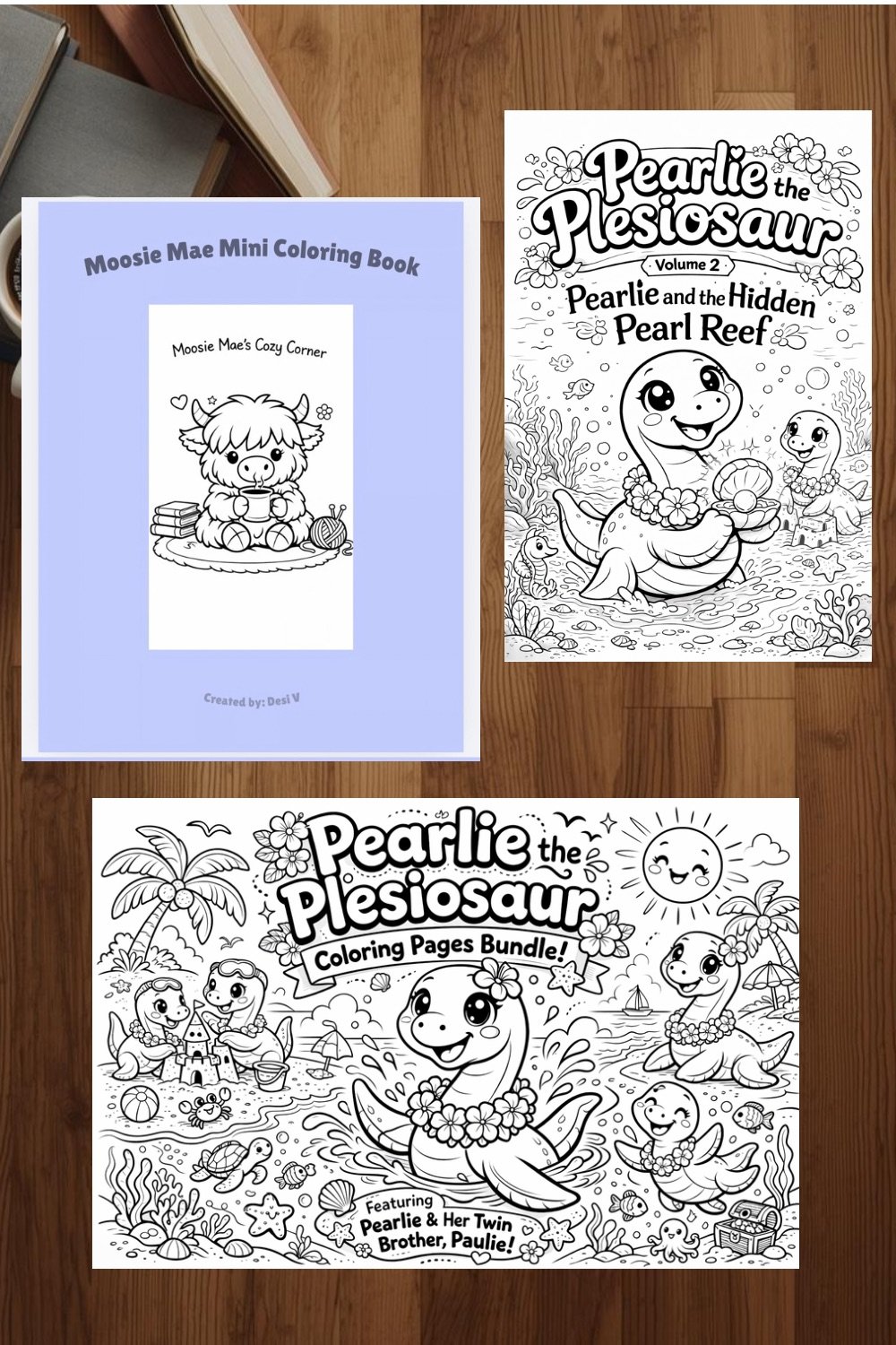 Cozy Kids Coloring Book Bundle – 30+ Printable Dinosaur & Animal Coloring Pages