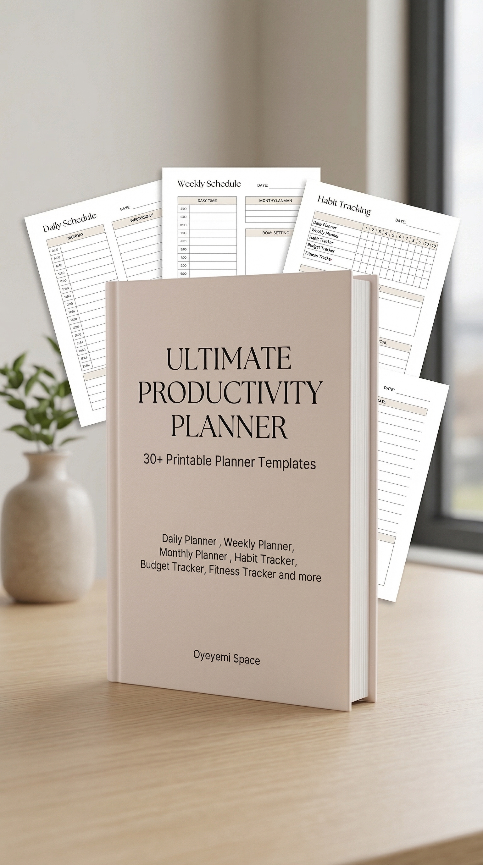 Printable Planner Templates (Ultimate Productivity Planner Bundle)