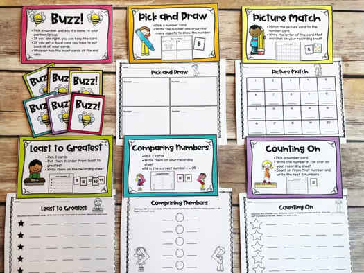 Math Centers for 1st Grade - Numbers 0-120
