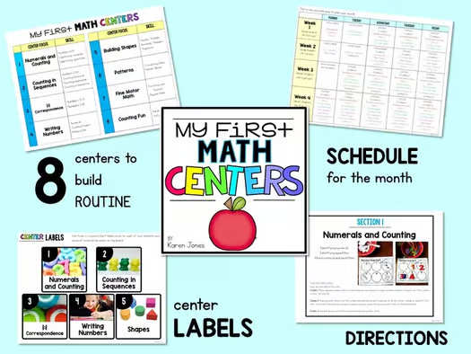 My First MATH Centers {Kindergarten}