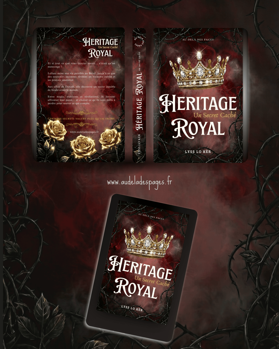 Couverture du livre Héritage Royal : Un secret caché de Lyss Lo Kèr, meilleure romantasy française 2026.