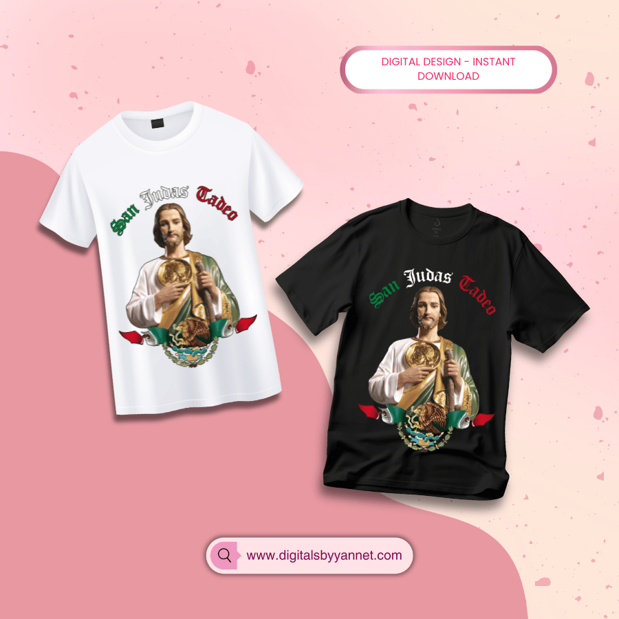 San Judas Tadeo Diseño Digital | PNG para Estampado y Sublimación