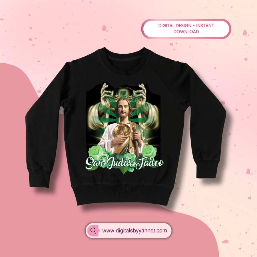 San Judas Tadeo Diseño Digital | PNG para Estampado y Sublimación