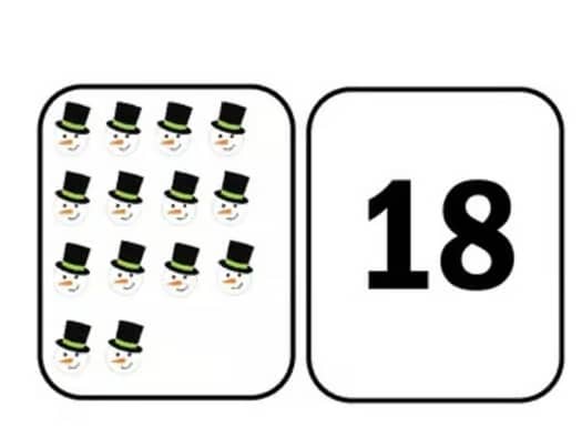 CHRISTMAS MATH CENTER ACTIVITY Preschool Kindergarten 1st Grade NUMBERS