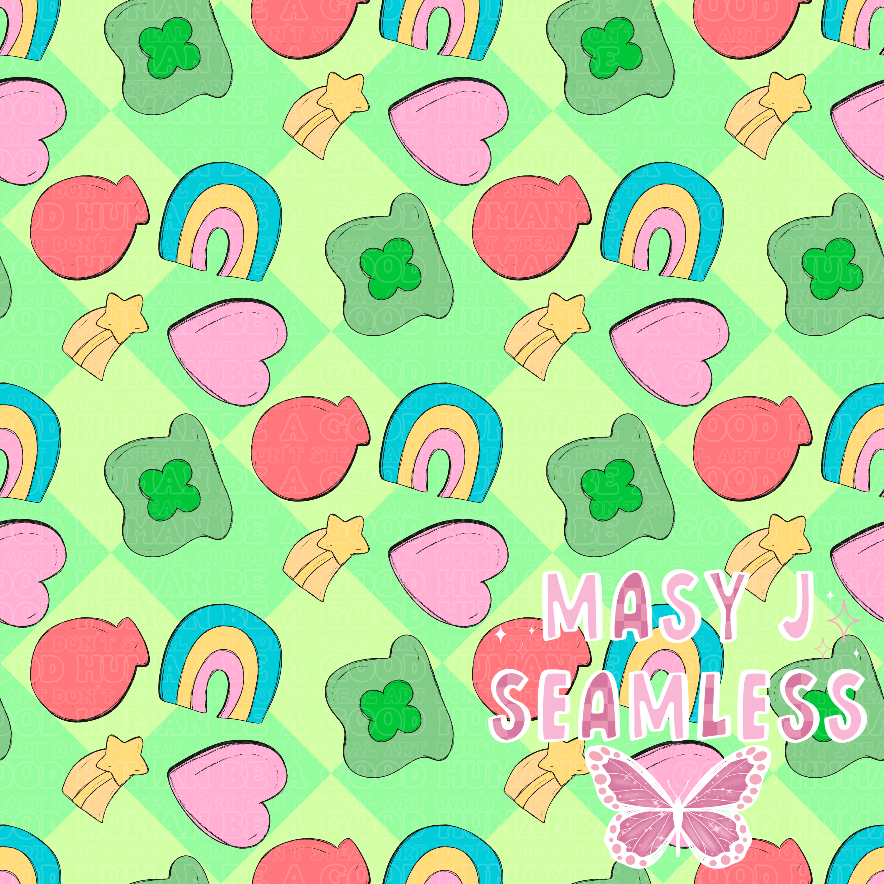 Lucky Shapes Bundle Seamless - Payhip