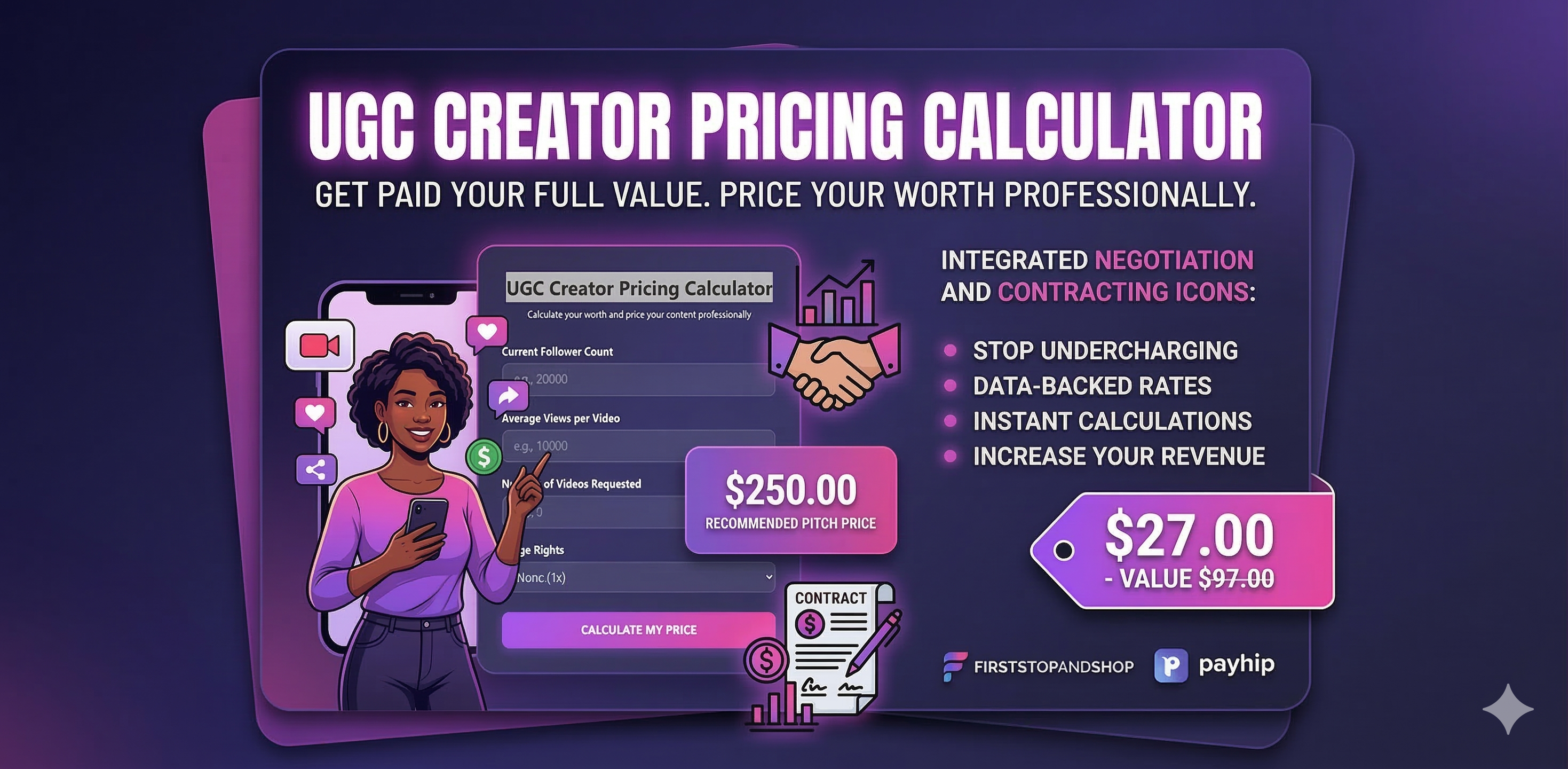 UGC Creator Pricing Calculator - Payhip
