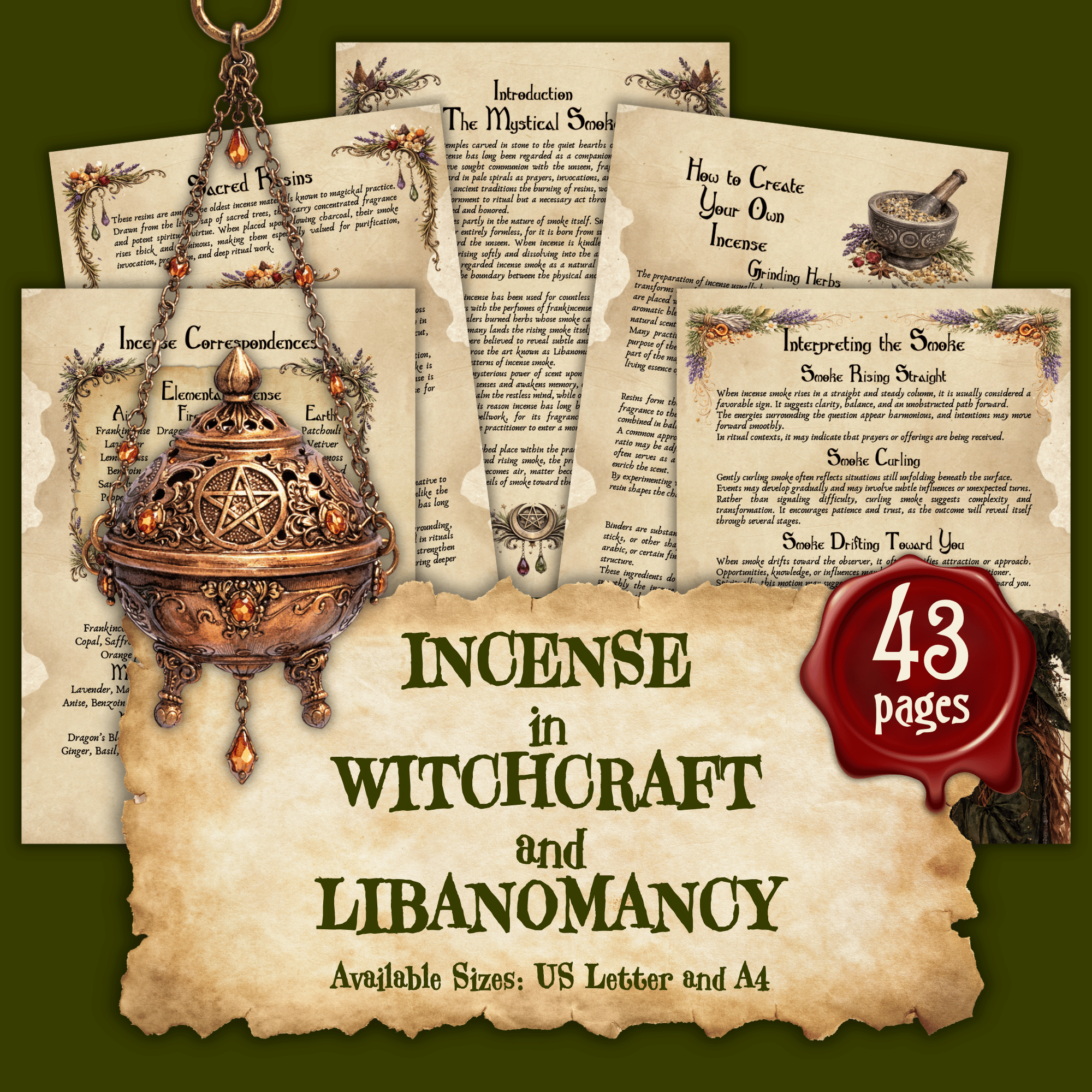Incense in Witchcraft and Libanomancy - Payhip