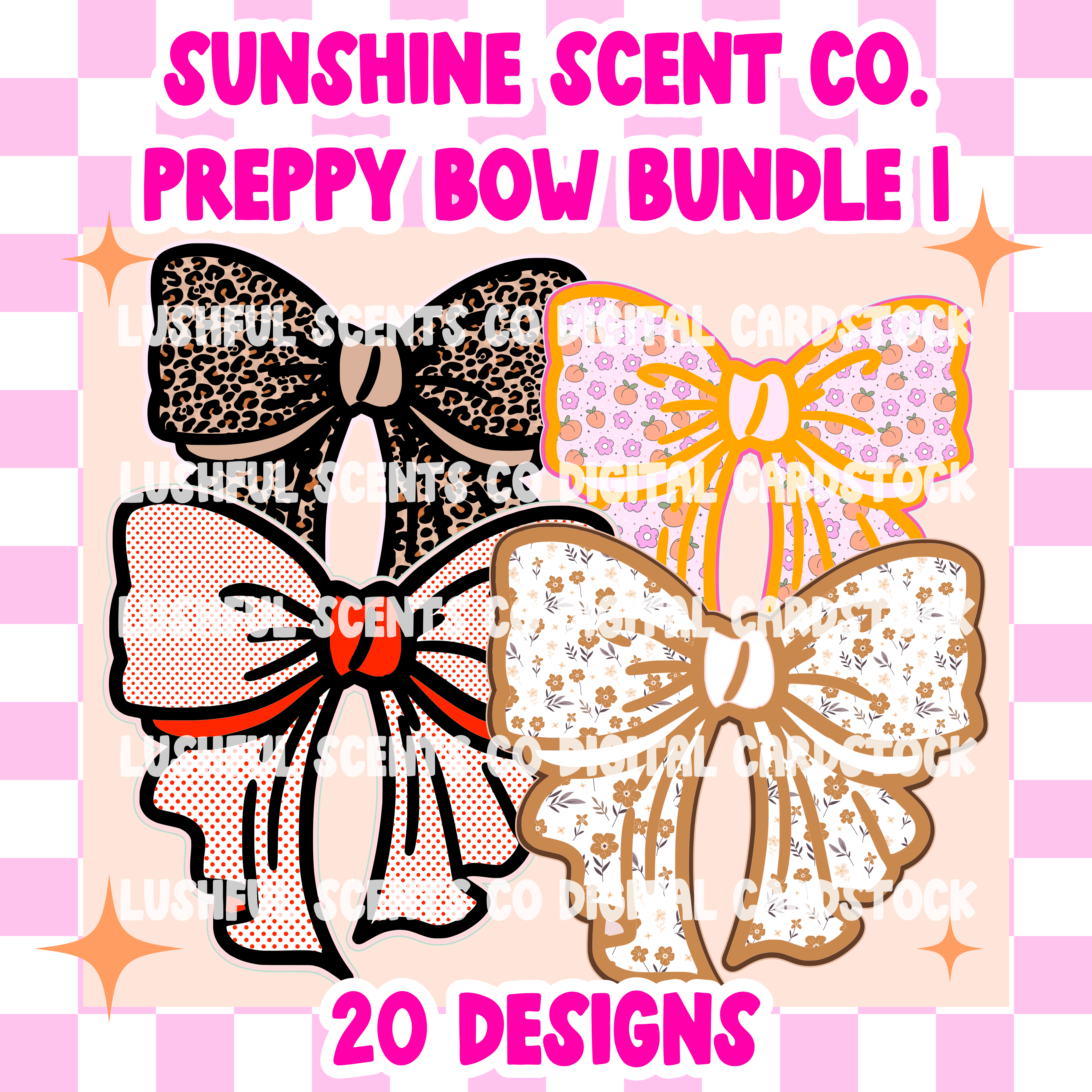 Sunshine Scent Co. Preppy Bow Bundle 1 - Payhip