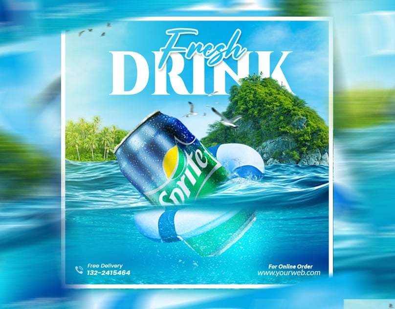 Social Media poster Manupulation design Template