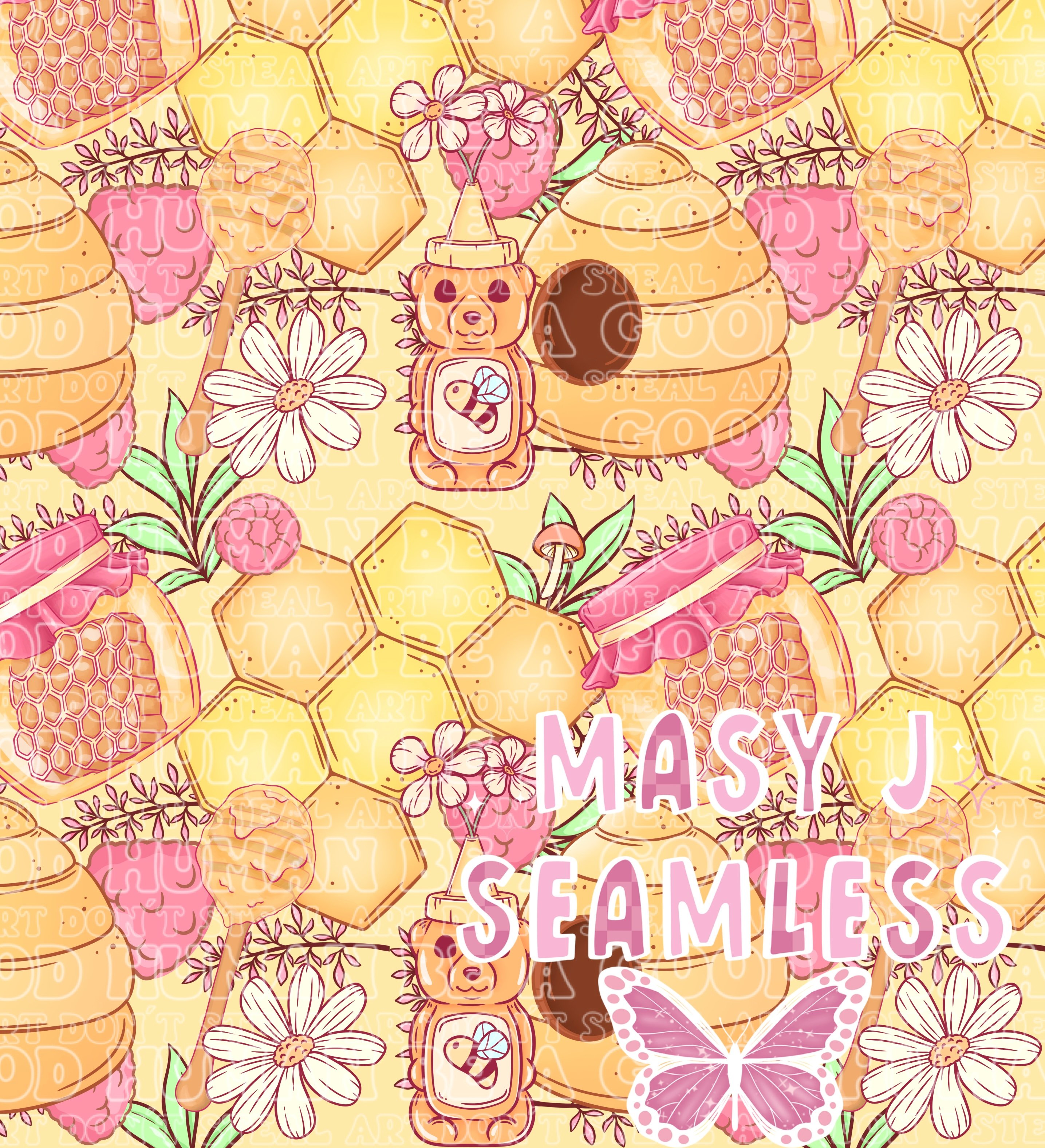Raspberry Honey Seamless - Payhip