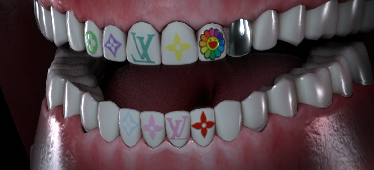 Tooth Stickers for Athena Head