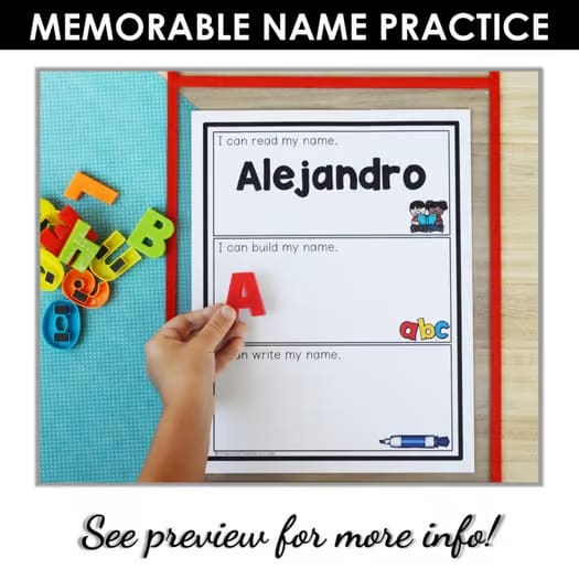Editable Name Activities-Set 4 |Write It| Name Practice for PreK & K