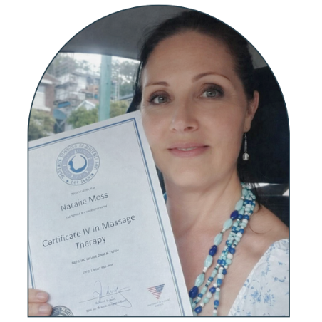 Natalie, Certificate IV massage therapist and founder of Inner Bliss Wellness Space Maudsland Gold Coast