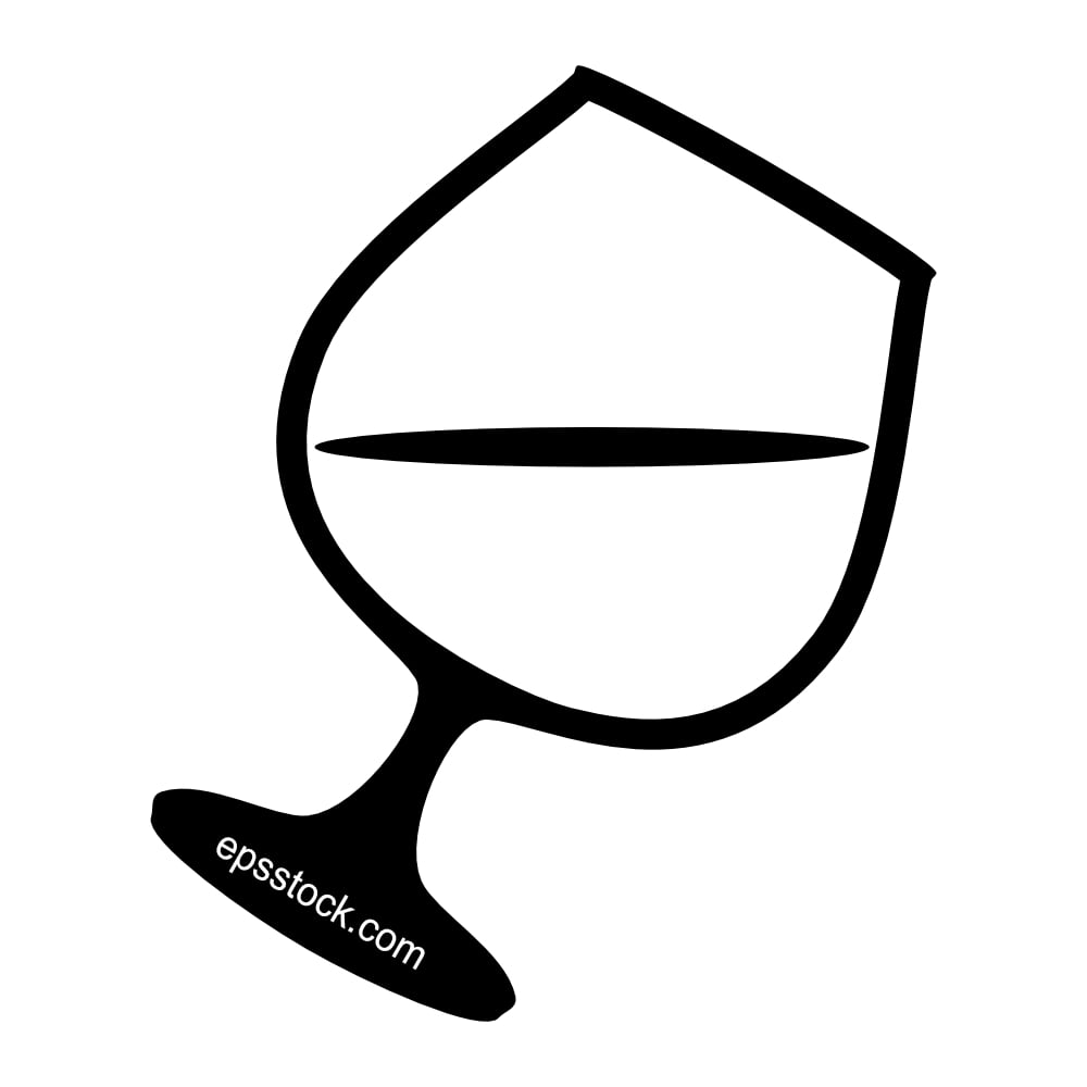 a large glass of wine