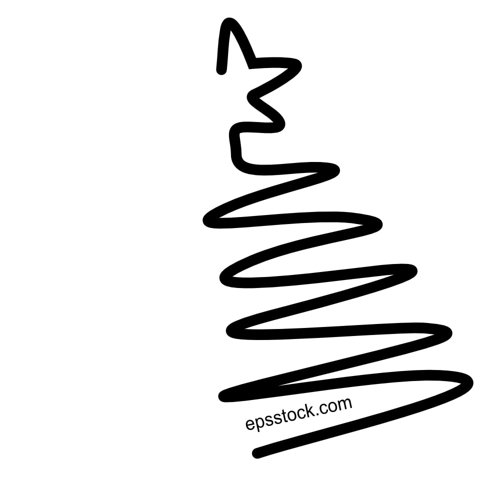 minimalist Christmas tree