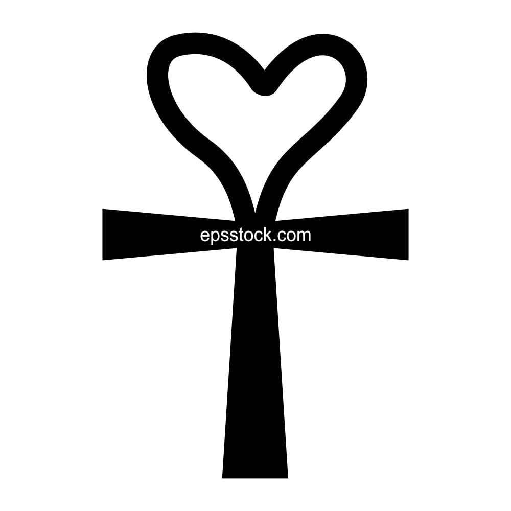 Ankin Aegyptus's cross in the shape of a heart