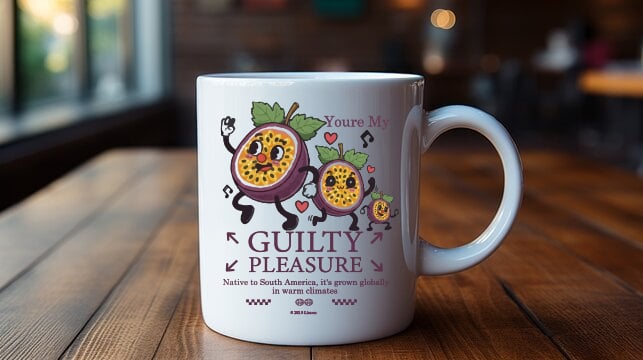Funny Cartoon Fruit Character T-Shirt Design