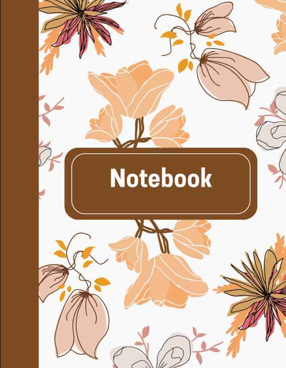 "Cover of Cream Cute Playful Blank Notebook with simple text reading Notebook – soft cream, sweet and inviting design."