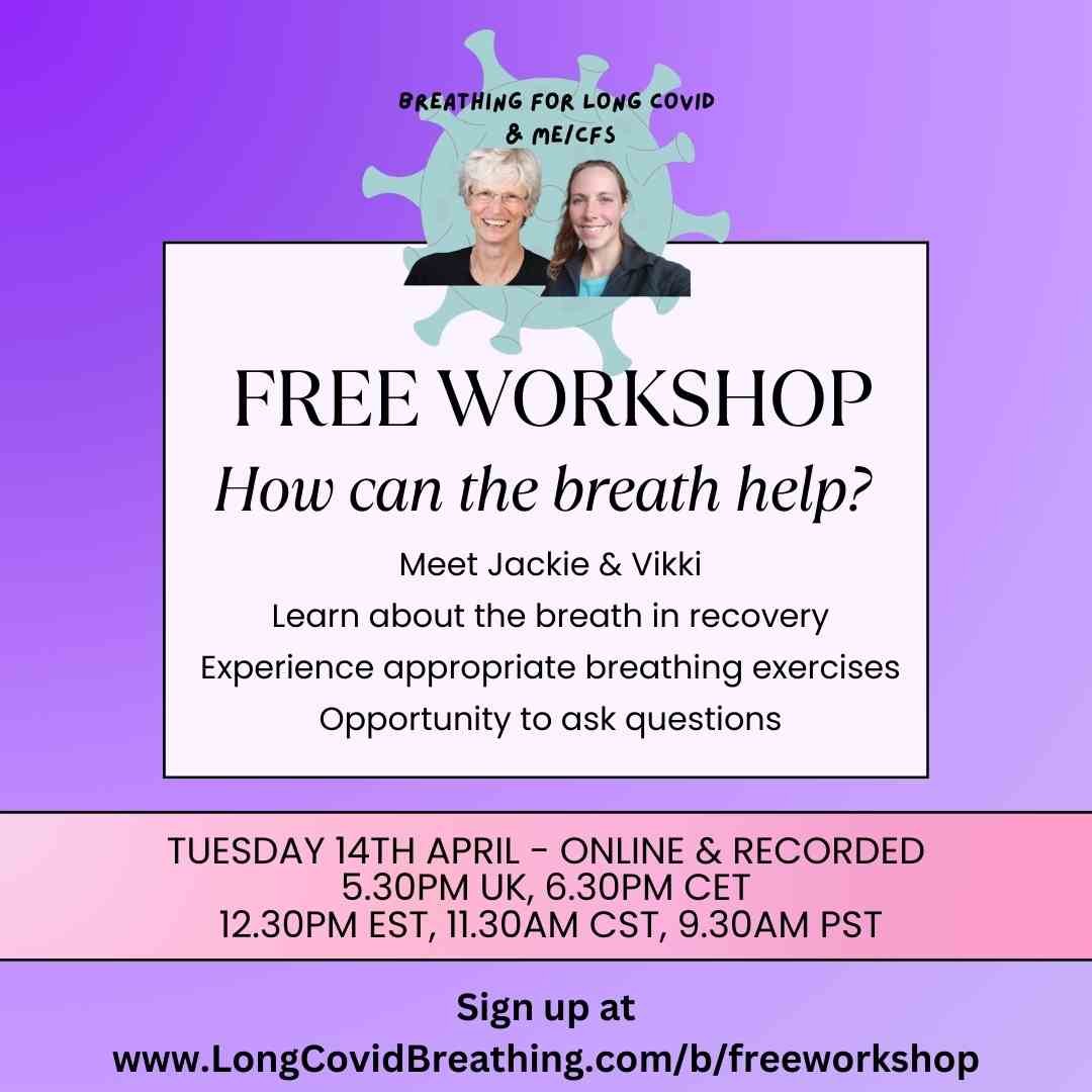 Winded Help Free Workshop - How can the breath help in recovery? - Tuesday 14th April