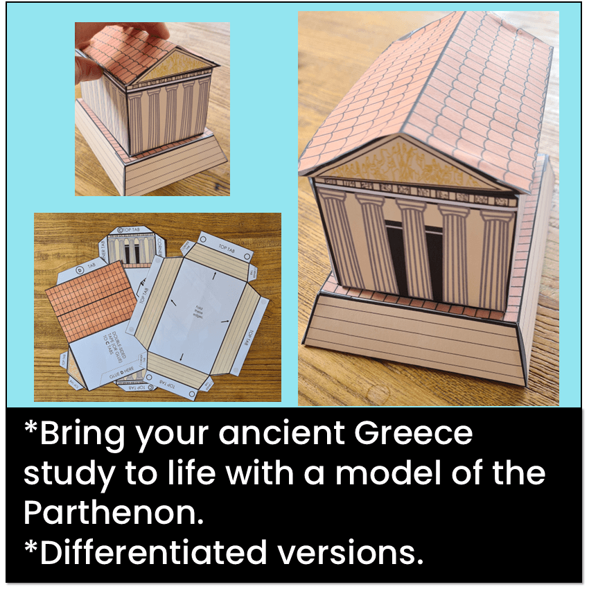 Bring your Ancient Greece study to life with a model of the parthenon.