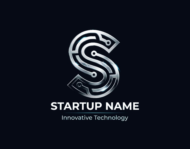 STARTUP lettering S Logo tamplate Logo design